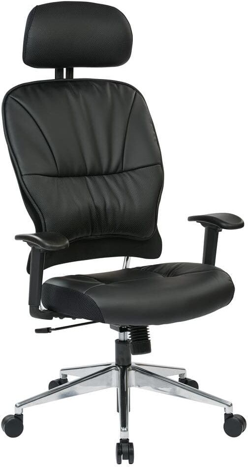 Office Star Products Black Bonded Leather Managers Chair