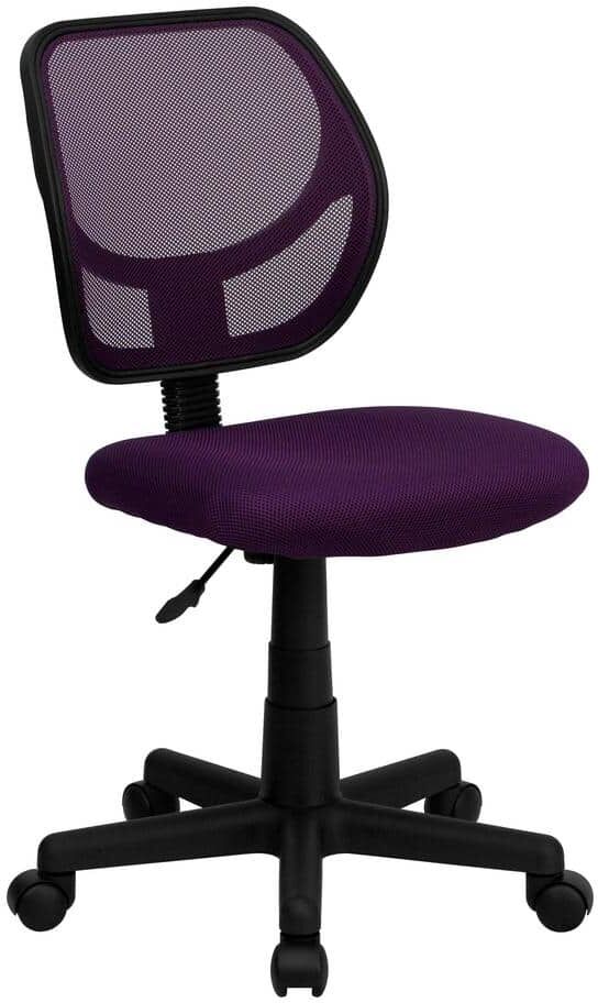 Flash Furniture Mesh Swivel Task Chair in Purple