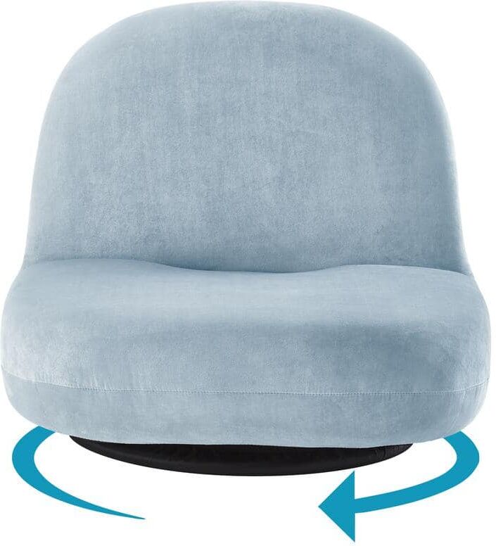 Loungie Geovanny Blue Polyester Chair With 5 Adjustable Positions