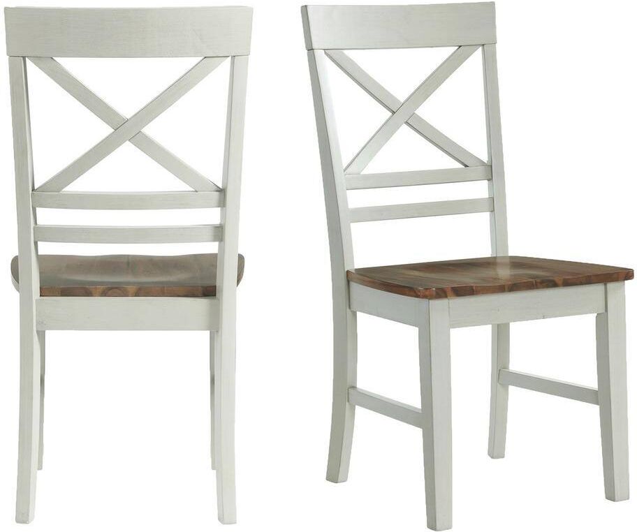 Picket House Furnishings Bedford Natural Wooden X-Back Dining Chair (Set of 2)