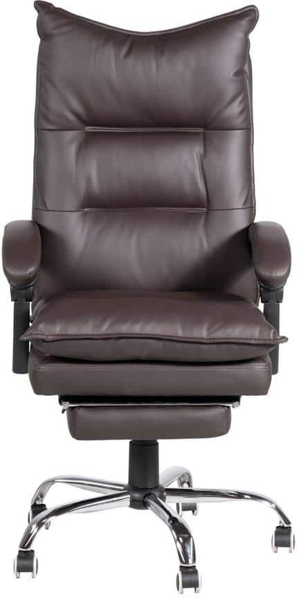 Furniture of America Tilist Brown with Care Kit Faux Leather Executive Office Chairs