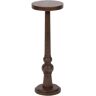 Kate and Laurel Wegner 8 in. W. Natural Round Coastal Wood End Table