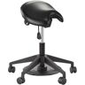 Safco Saddle Black Vinyl 26.25 in. Seat Lab Stool