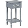 Convenience Concepts French Country 28 in. H Gray Khloe Deluxe Accent Table