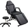 Black Massage Salon Tattoo Chair with Hydraulic Stool, Adjustable Beauty Barber Spa Beauty Equipment