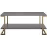 CosmoLiving by Cosmopolitan Camila 23.6 in. Graphite Gray Rectangular MDF Coffee Table