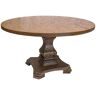 Best Master Furniture Jonas 54 in. Rustic Oak Wood Round Dining Table