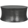 ZUO Dakar 36.2 in. Black Round Metal Top Coffee Table