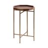 Kate and Laurel O’Connor 16 in. W. Walnut Brown Octagon Mid Century Wood End Table