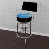 Orlando Magic Hardwood Classics 31 in. Blue Low Back Metal Bar Stool with Vinyl Seat