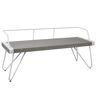 Lumisource Stefani Grey and White Industrial Bench