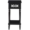 Convenience Concepts French Country Black Khloe Deluxe Accent Table