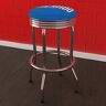 Orlando Magic Fade 29 in. Blue Backless Metal Bar Stool with Vinyl Seat