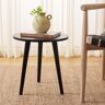 SAFAVIEH Orion 15.8 in. Black Round Wood End Table