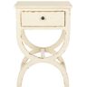 SAFAVIEH Maxine Rustic White/Cream Storage End Table