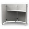 Luxor RECLAIM 32 in. White Acoustic Work Pod - 4-Panel