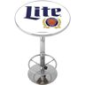 Miller Lite Retro White 42 in. Bar Table