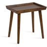 Kate and Laurel Eastmont 16 in. W. Walnut Brown Rectangle Mid Century Wood Side Table