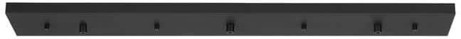 Generation Lighting 36 in. 3-Light Midnight Black Linear Multi-Port Canopy