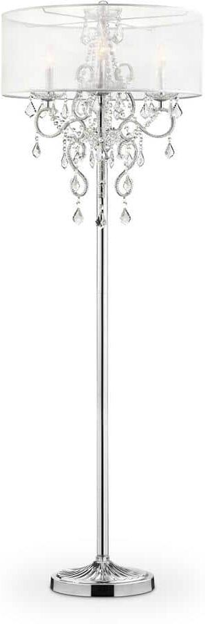 ORE International 63 in. Crystal Evangelia Floor Lamp