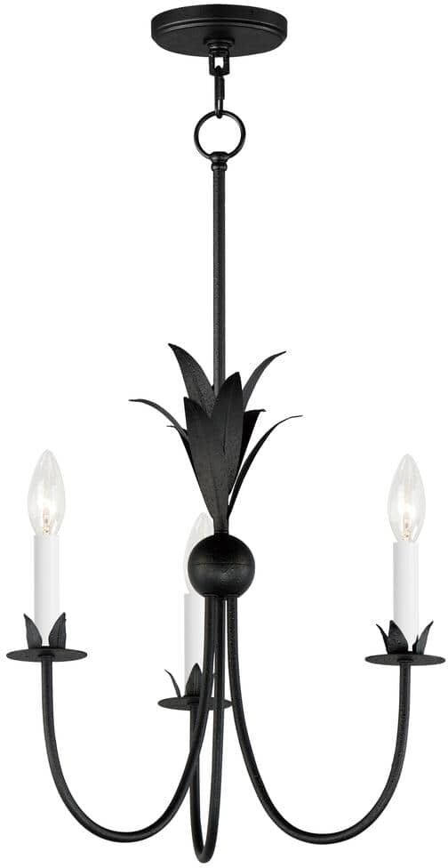 Maxim Lighting Paloma 3-Light Black Chandelier Pendant Light