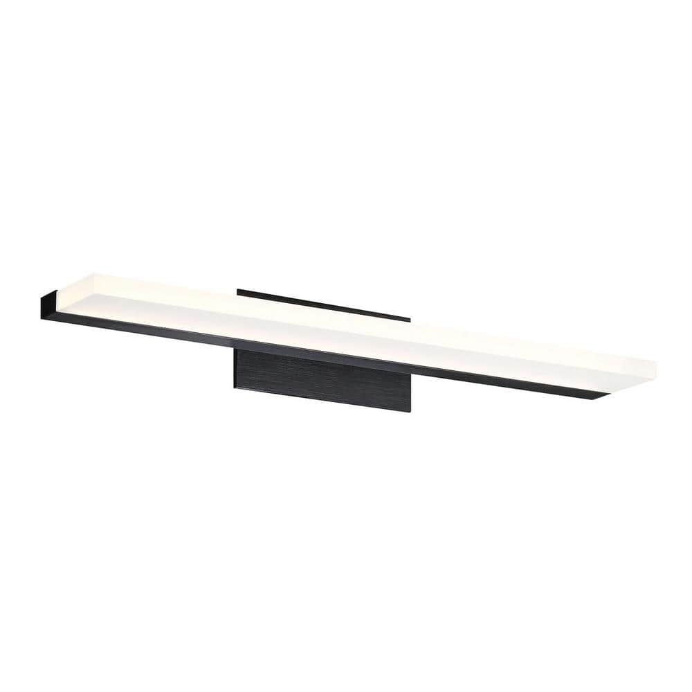 WAC Lighting Level 18 in. Black LED Vanity Light Bar and Wall Sconce, 3500K