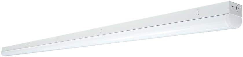 Nuvo Lighting 8 ft. 175-Watt Equivalent Integrated LED White Strip Light Fixture, 3500K/4000K/5000K