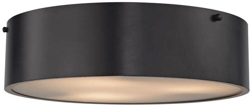 Titan Clayton 3-Light Oil Rubbed Bronze Flush Mount