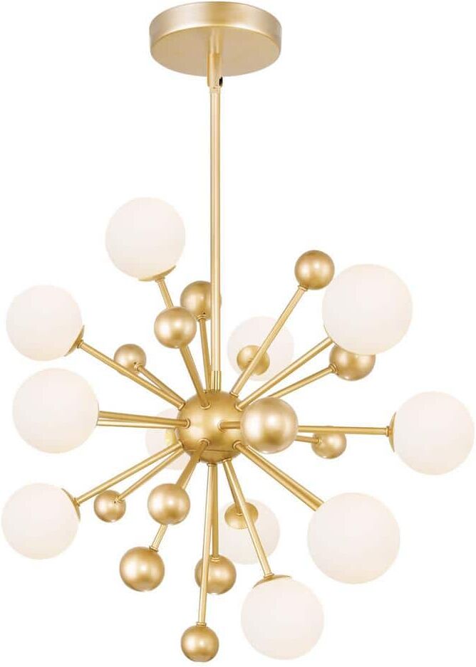 CWI Lighting Element 11 Light Chandelier With Sun Gold Finish