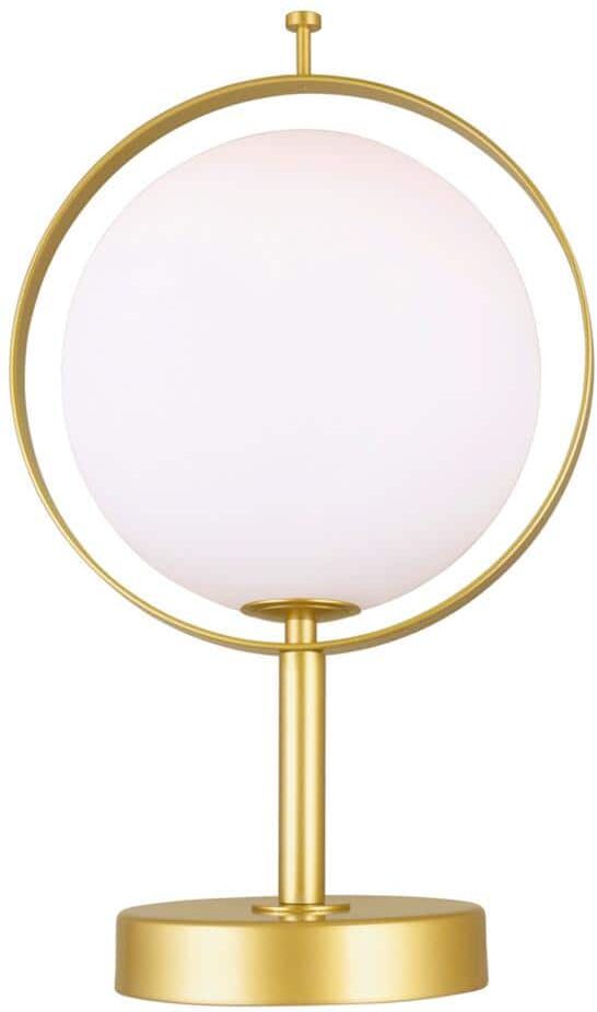 CWI Lighting Da Vinci 1 Light Table Lamp With Brass Finish