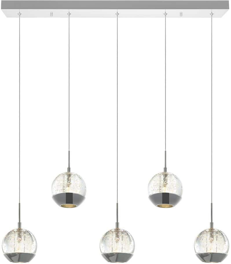 CWI Lighting Perrier 5 Light Multi Light Pendant With Chrome Finish