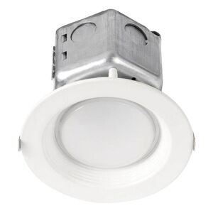 HALCO LIGHTING TECHNOLOGIES 65-Watt Equivalent 10-Watt 4 in. Dimmable White Integrated LED Recessed Canless Retrofit Trim 120-277V Soft White 99611