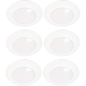 HALO HLC 6 in. 3000K Integrated LED Recessed Light Trim (6-Pack)