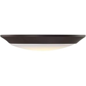 Savoy House 7.48 in. Bronze Integrated LED Flush Mount Disc Light