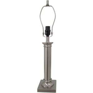 Hampton Bay Mix and Match 24.25 in. Brushed Nickel Column Table Lamp - Title 20