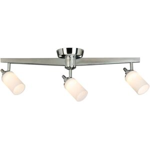 Eglo 1600 Penn Ave 2 ft. 3-Light Chrome Integrated LED Fixed Track Lighting Kit