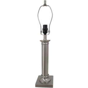 Hampton Bay Mix & Match 24.25 in. Brushed Nickel Column Table Lamp - Title 20