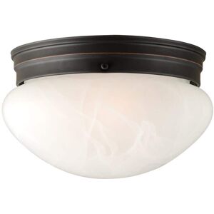 Design House Millbridge 2-Light Oil Rubbed Bronze Ceiling Semi Flush Mount Light Fixture