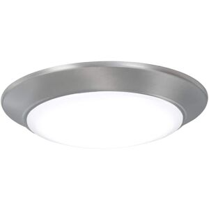 Minka Lavery Vantage 7.5 in. 1-Light Brushed Nickel LED Flush Mount with White Acrylic Diffuser