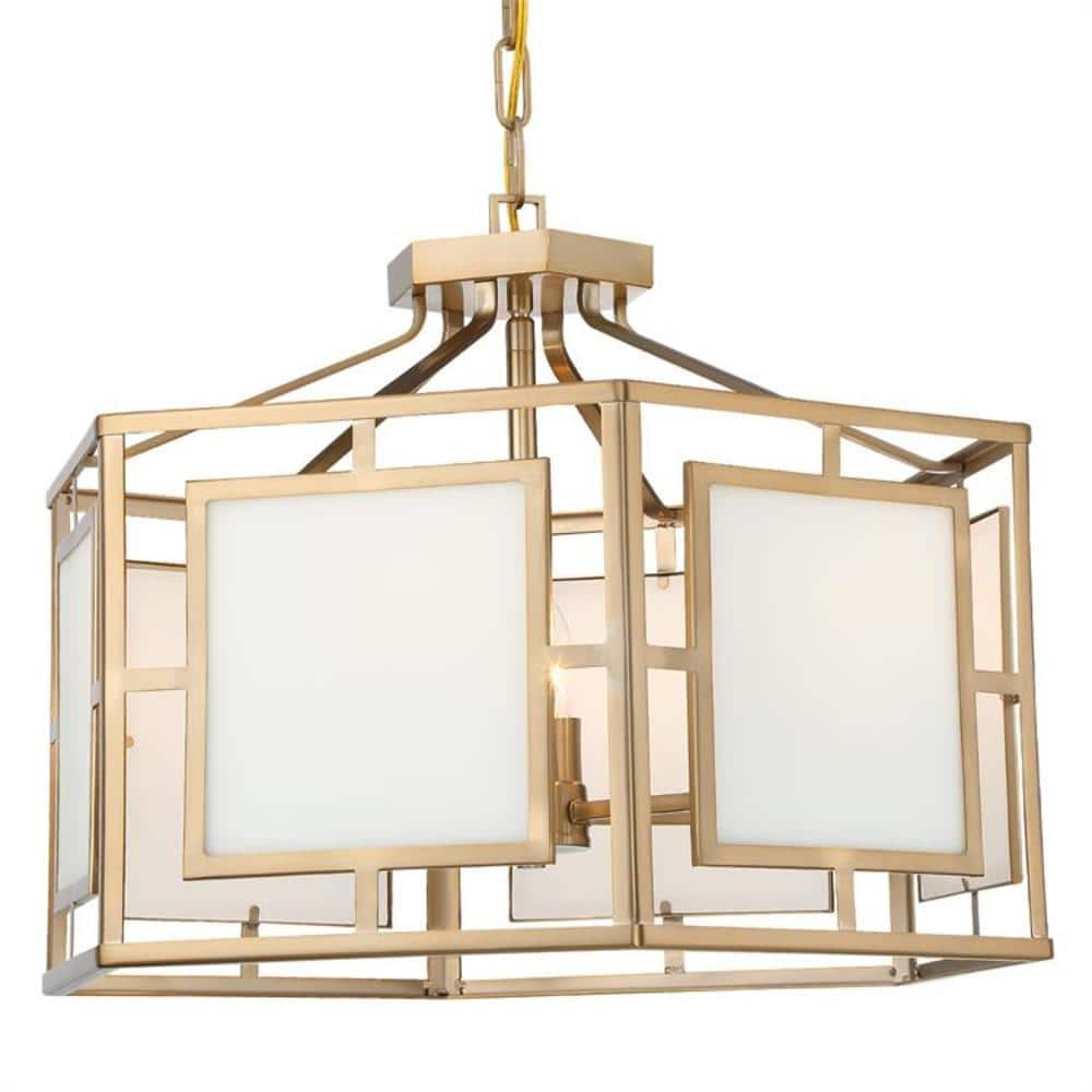 Crystorama Hillcrest 6-Light Vibrant Gold Standard Chandelier