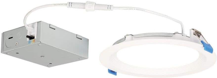 Westinghouse Slim 6 in. Selectable New Construction and Remodel Recessed Integrated LED Kit for Shallow Ceiling - IC Rated