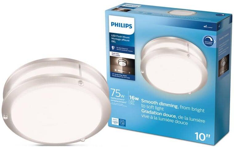 Philips Double Ring 10 in. Integrated LED Flush Mount (2-Pack)