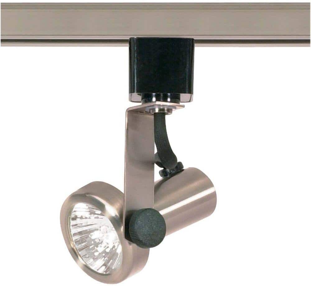 SATCO 1-Light MR16 120-Volt Brushed Nickel Gimbal Ring Track Lighting Head