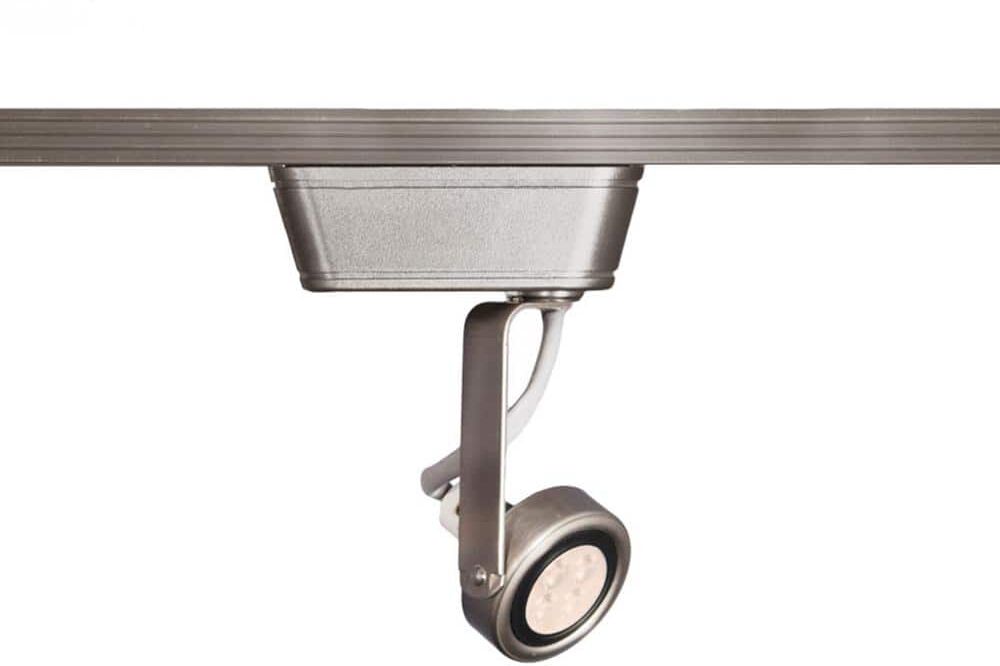 WAC Lighting HT-180 1-Light Brushed Nickel Low Voltage Track Head with 8-Watt LED Bulb 50-Watt Max for H Track