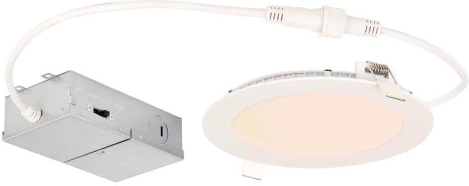 Westinghouse Slim 6 in. Selectable New Construction and Remodel IC Rated Recessed Integrated LED Kit for Shallow Ceiling