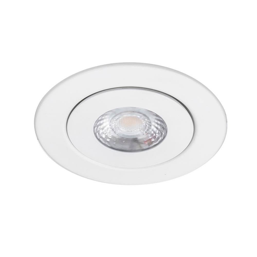 WAC LIMITED Lotos 4 in. Round Adjustable Tunable CCT New Construction/Remodel Canless White Integrated LED Recessed Light Kit