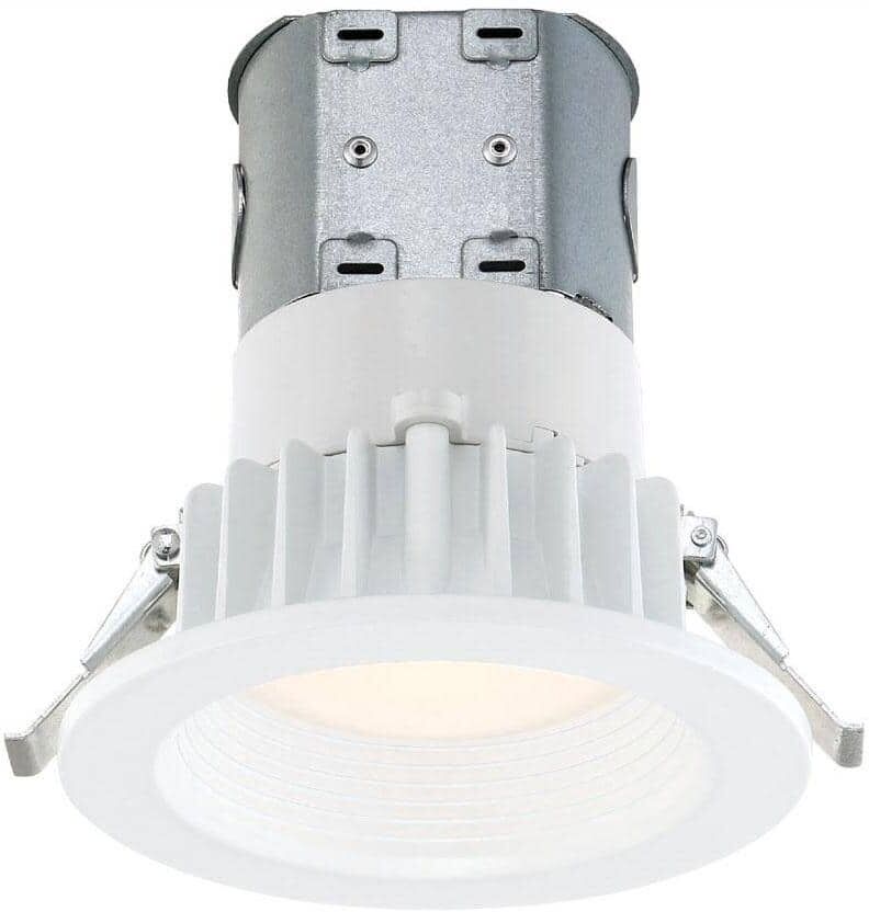 EnviroLite Easy Up 4 in. White Integrated LED Recessed Kit