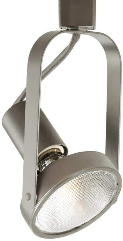 WAC Lighting 1-Light 50-Watt Brushed Nickel Line Voltage Track Head for H Track