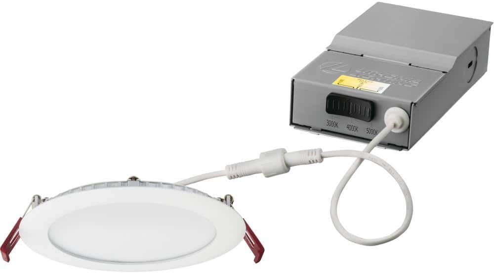 Lithonia Lighting 6 in. Selectable CCT New Construction/Remodel White Recessed Integrated LED Kit