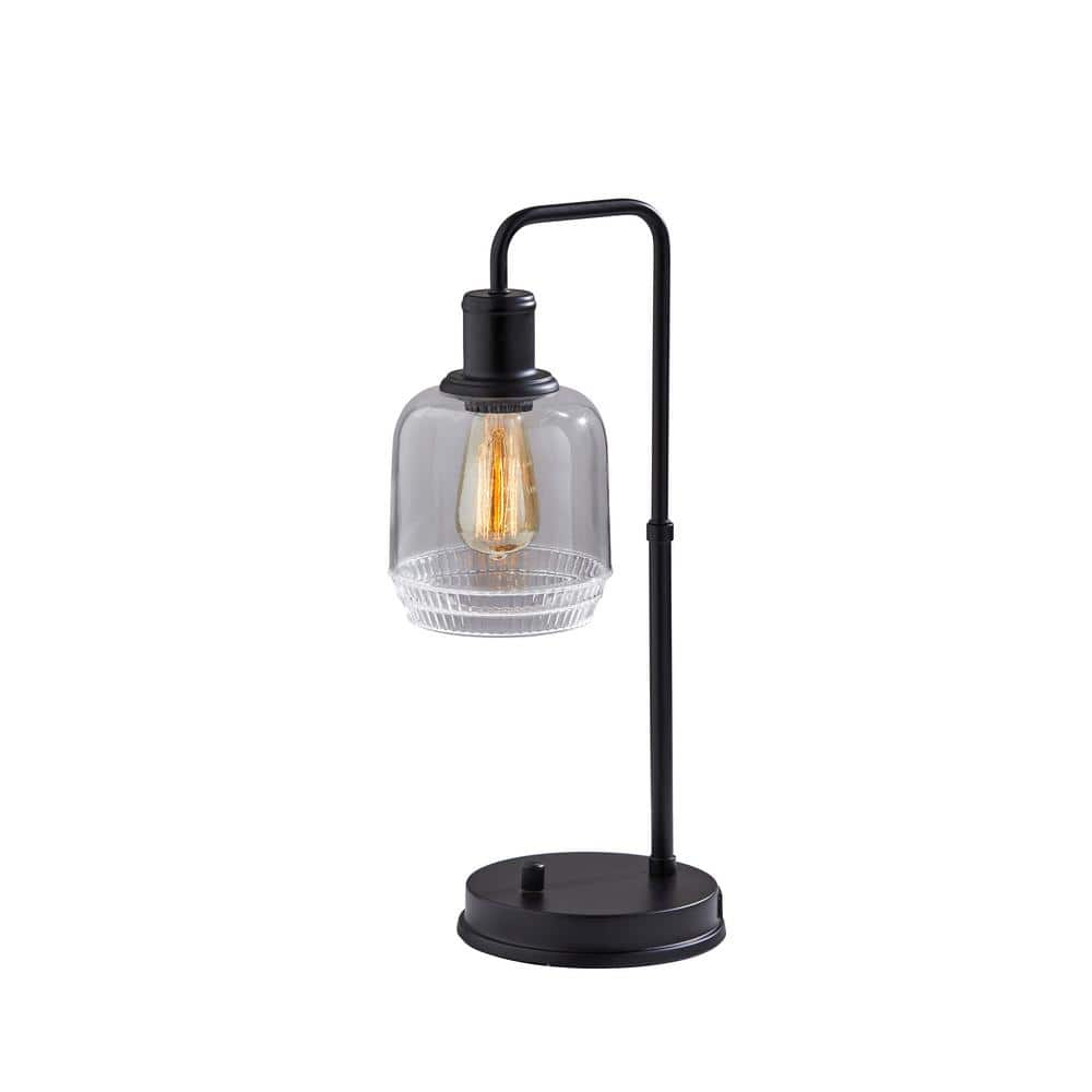 Simplee Adesso Barnett 20.5 in. Black Table Lamp